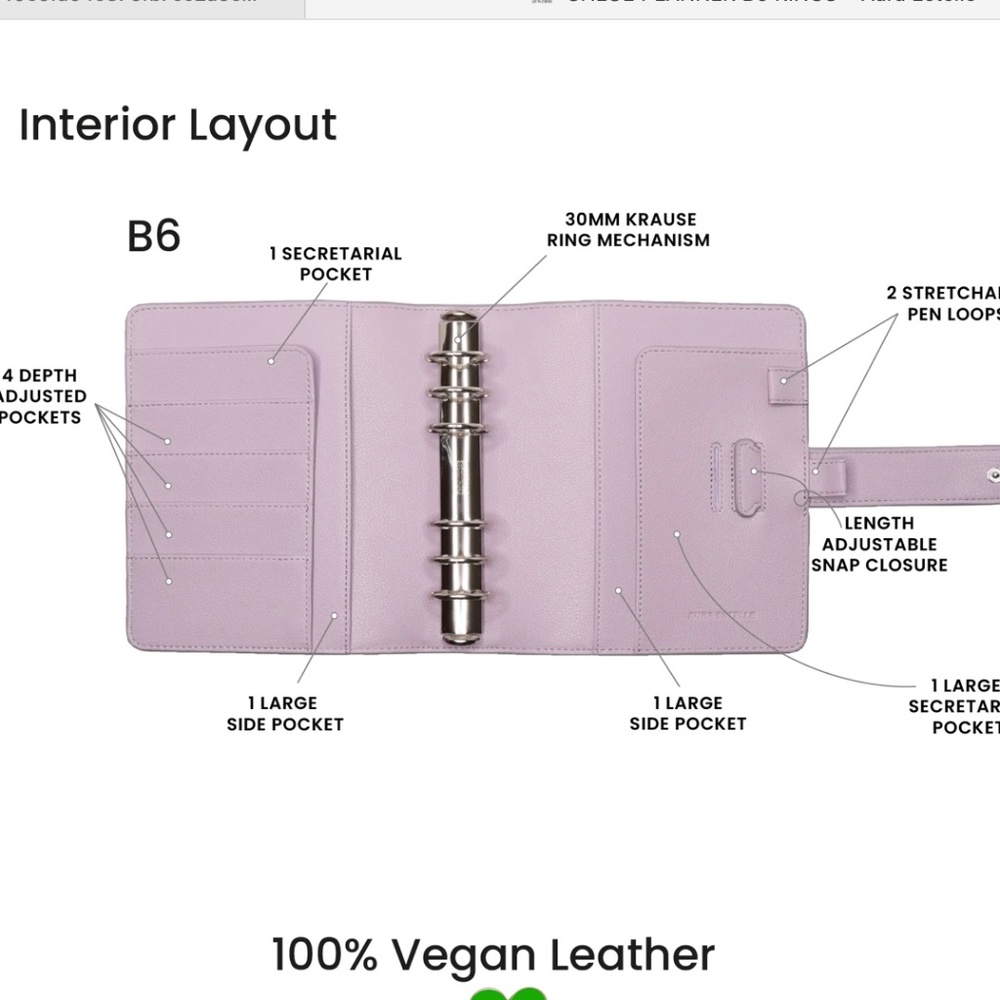 CHLOE PLANNER B6 RINGS - Picture 2 of 3